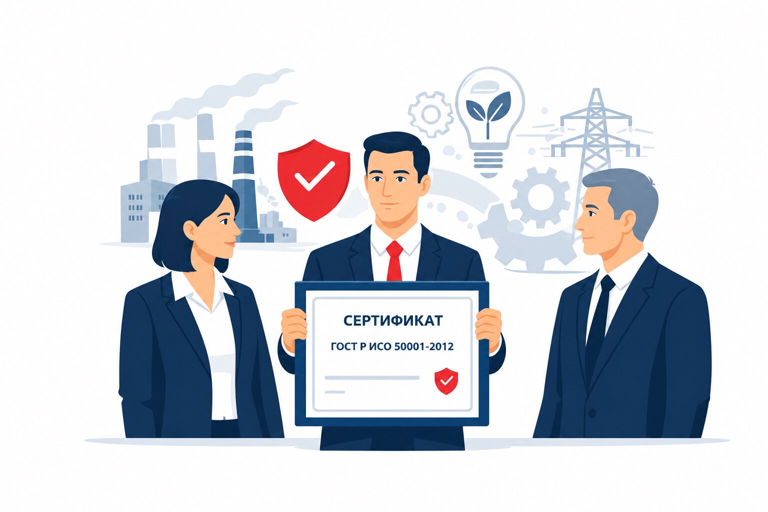 Оформление сертификата ГОСТ Р ИСО 50001-2012 в Пскове и по всей Псковской области